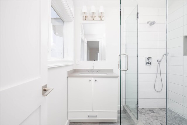 7 Convent Ln, Center Moriches, NY 11934 - full bath featuring vanity and a shower stall