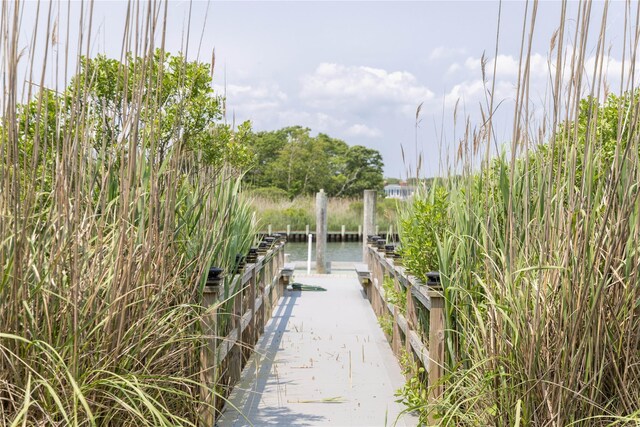 7 Convent Ln, Center Moriches, NY 11934 - dock area with a boat ramp and a water view