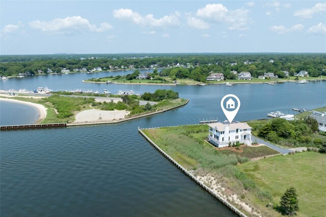 7 Convent Ln, Center Moriches, NY 11934 - bird's eye view of a nearby body of water