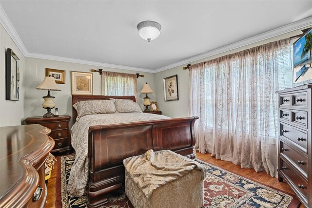 484 Rte 211 W, Middletown, NY 10940 - bedroom with crown molding and wood finished floors