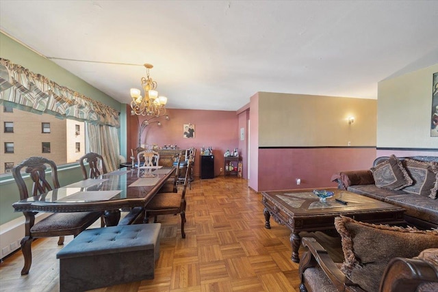 3 Fordham Hill Oval Unit 10B, Bronx, NY 10468 - dining room featuring a chandelier