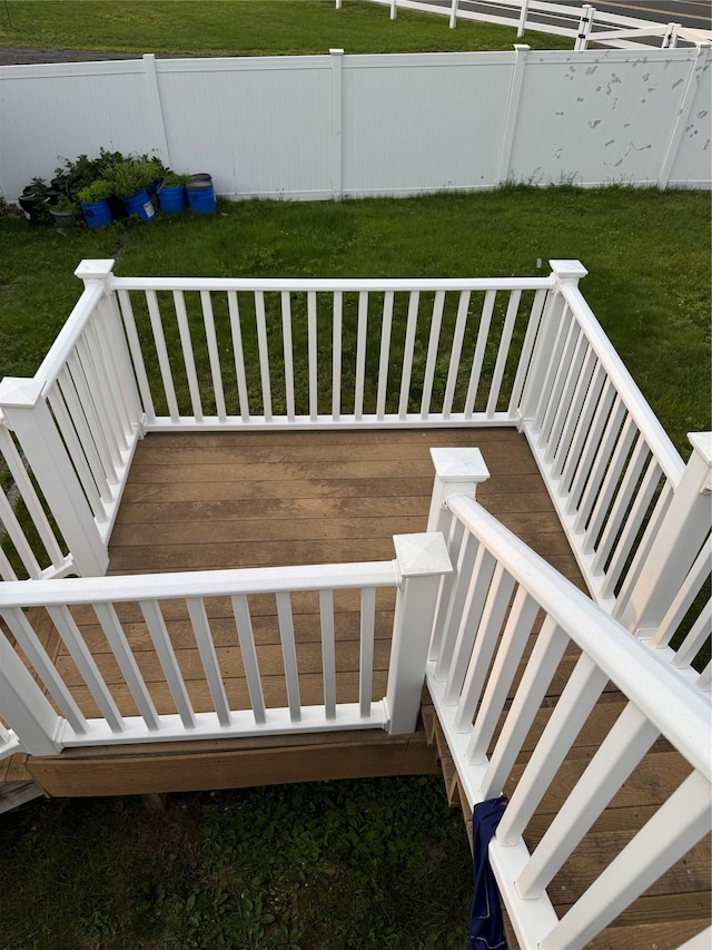 1 Winthrop St, Islip, NY 11751 - deck featuring a fenced backyard