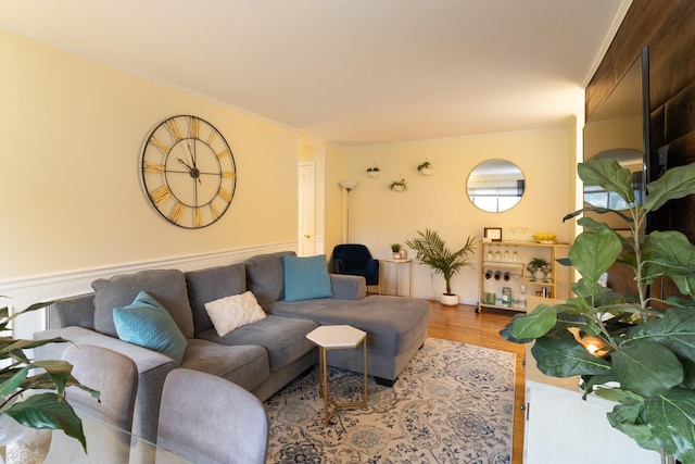 2449 Union Blvd Unit 36-A, Islip, NY 11751 - living room with wood finished floors