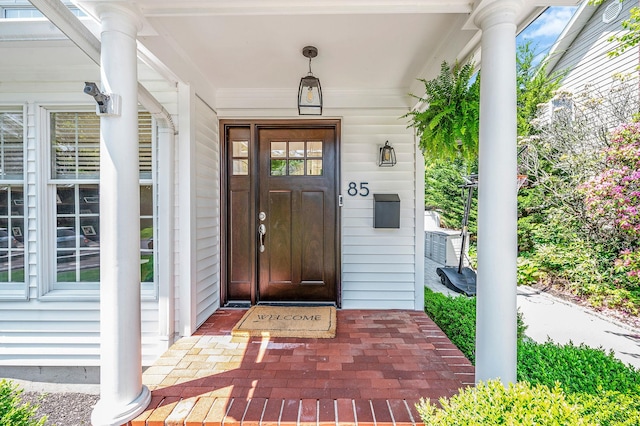 85 Fairmount St, Huntington, NY 11743 - view of exterior entry with covered porch