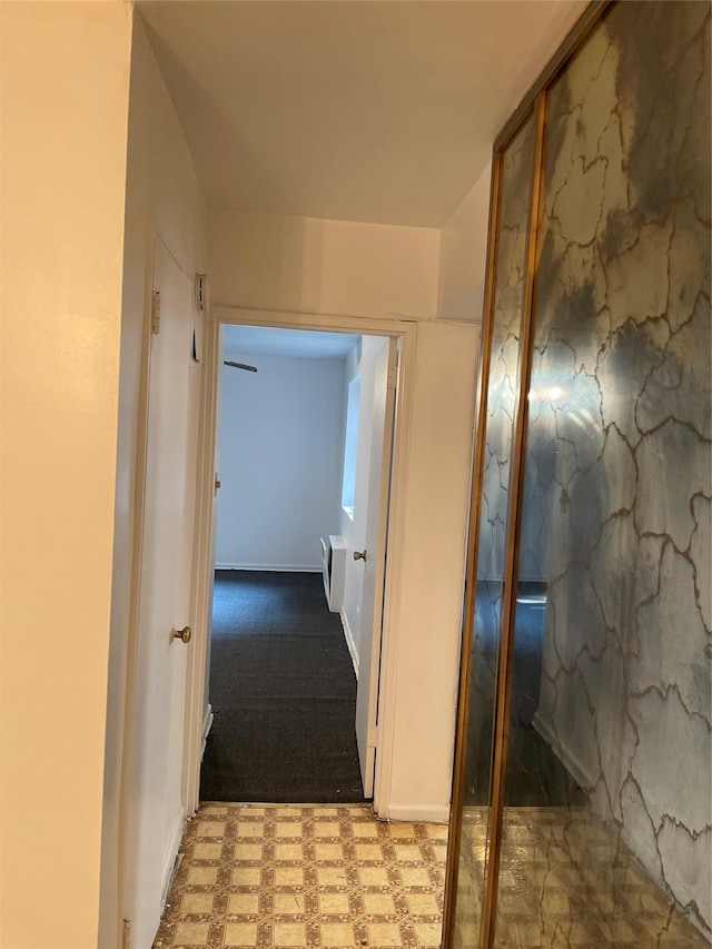 29-09 137th St Unit 1D, Flushing, NY 11354 - hallway featuring tile patterned floors and carpet floors