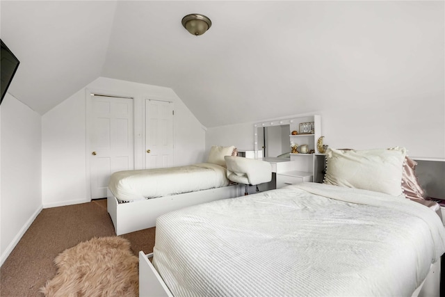 114-11 86th Ave, Richmond Hill North, NY 11418 - carpeted bedroom with lofted ceiling and baseboards