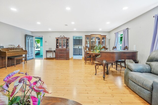 1340 Stony Brook Rd, Stony Brook, NY 11790 - living room with recessed lighting and light wood-style flooring