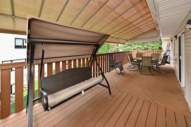 2 Elener Ln, Spring Valley, NY 10977 - wooden terrace featuring outdoor dining area