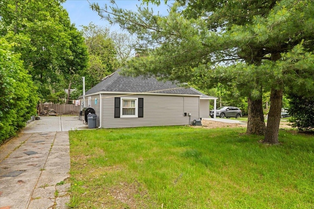 109 Silverleaf Ln, Islandia, NY 11749 - view of yard featuring concrete driveway