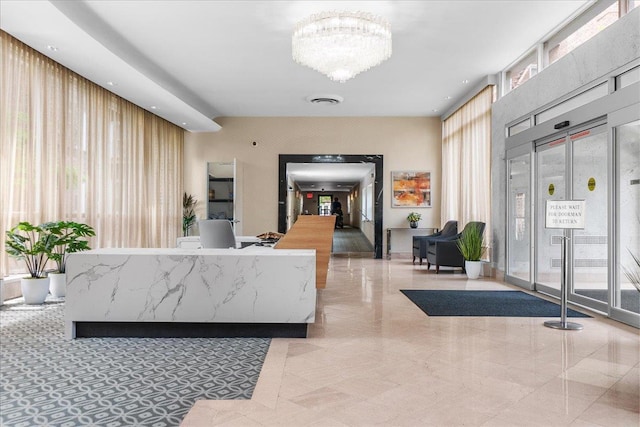 112-20 72nd Dr Unit A33, Forest Hills, NY 11375 - reception area featuring a chandelier