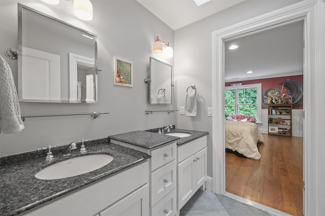 383 Illington Rd, Ossining, NY 10562 - bathroom with vanity and recessed lighting
