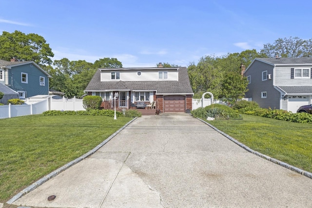 1125 Reilly St, Bay Shore, NY 11706 - view of front of property with covered porch, asphalt driveway, brick siding, and a chimney
