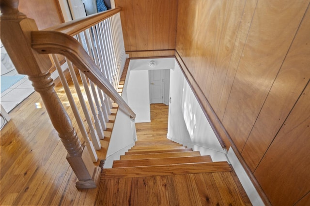 1125 Reilly St, Bay Shore, NY 11706 - stairs featuring hardwood / wood-style flooring