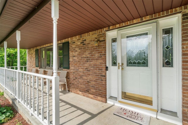 14 Cheesecote Ct, Stony Point, NY 10980 - property entrance with covered porch and brick siding