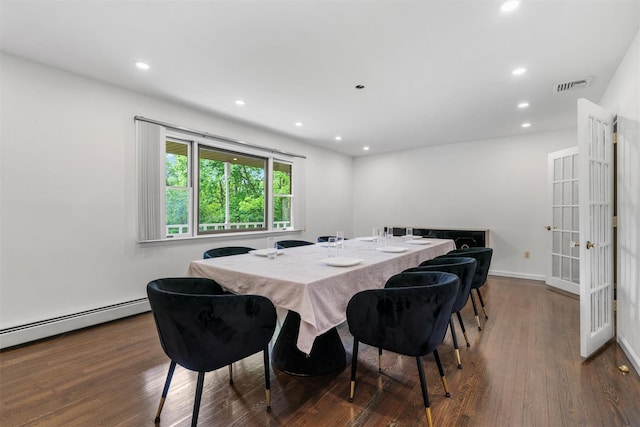 14 Cheesecote Ct, Stony Point, NY 10980 - dining room with wood finished floors, recessed lighting, baseboard heating, and baseboards