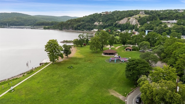329 Simpson Pl, Peekskill, NY 10566 - aerial view of a water and mountain view