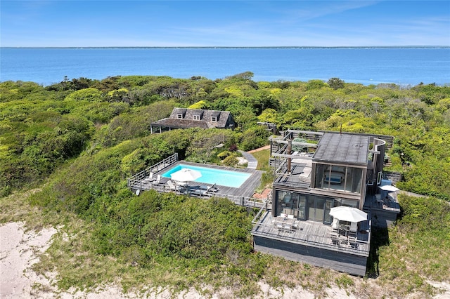 0 Atlantic Walk, Water Island, NY 11772 - view of subject property with a pool and a large body of water