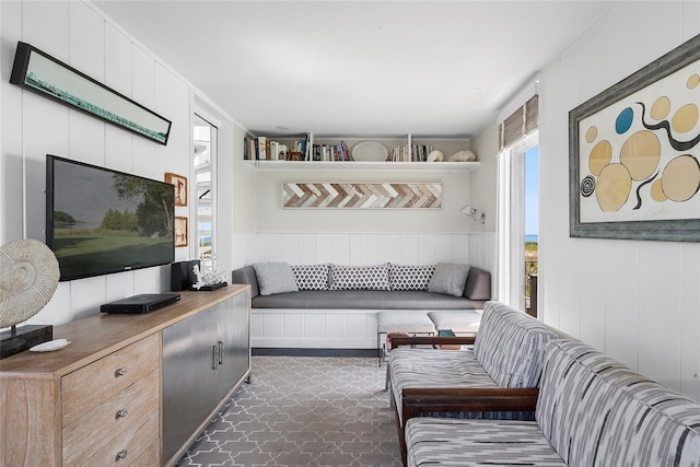 0 Atlantic Walk, Water Island, NY 11772 - living room with a decorative wall