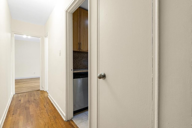 72-10 112th St Unit 5B, Forest Hills, NY 11375 - corridor with light wood-type flooring and baseboards