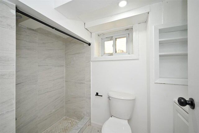 43-24 219th St, Bayside, NY 11361 - full bathroom with tiled shower and toilet