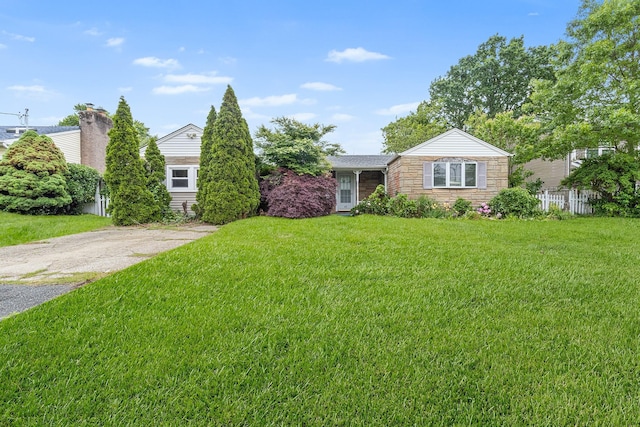 45 W 23rd St, Deer Park, NY 11729 - view of front of property with stone siding