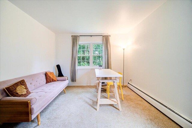 2 Colonial Rd Unit 158, Beacon, NY 12508 - office space with a baseboard radiator and light carpet