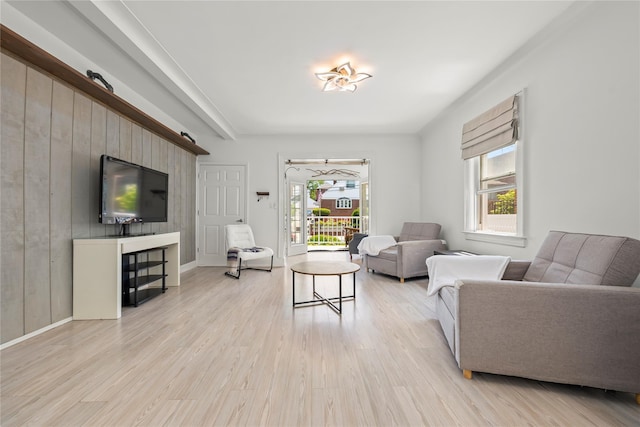 21-38 73rd St, Astoria, NY 11370 - living area with light wood-style flooring and baseboards