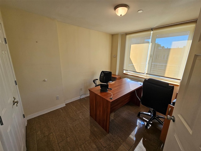 6422 Bay Pkwy Unit 3A, Brooklyn, NY 11204 - office with baseboards and wood finished floors