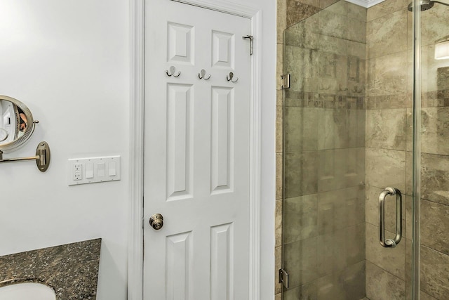 14 Troy Ct, Northport, NY 11768 - bathroom with a stall shower and vanity