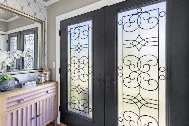 20407 29th Ave, Bayside, NY 11360 - entryway featuring crown molding and plenty of natural light