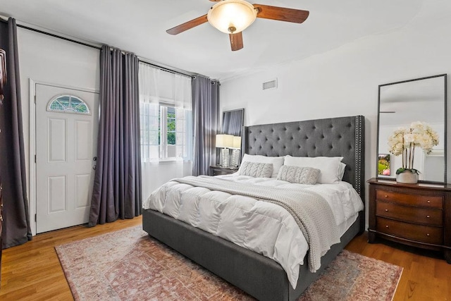20407 29th Ave, Bayside, NY 11360 - bedroom featuring wood finished floors and ceiling fan