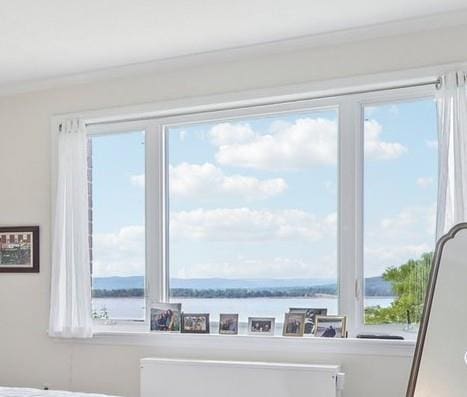 16 Rockledge Unit 3L-1, Ossining, NY 10562 - detailed view of crown molding and a nearby body of water