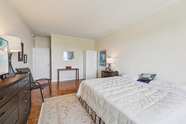 16 Rockledge Unit 3L-1, Ossining, NY 10562 - bedroom featuring crown molding and baseboards