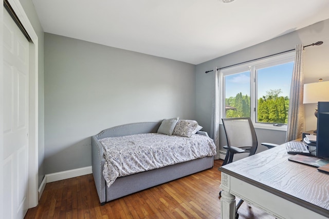 30 Sunrise Rdg, Florida, NY 10921 - bedroom with a closet, an office area, wood finished floors, and baseboards