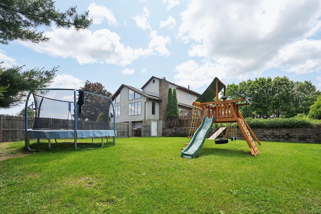 30 Sunrise Rdg, Florida, NY 10921 - view of play area with a trampoline and cooling unit