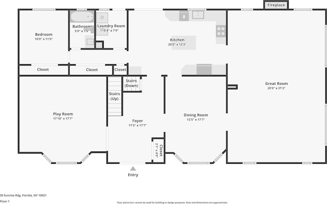 30 Sunrise Rdg, Florida, NY 10921 - floor plan / room layout