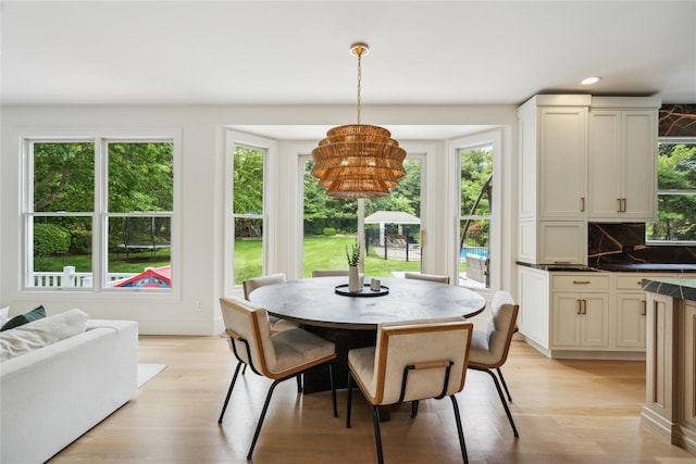 3 Sugar Maple Ct, Dix Hills, NY 11746 - dining space featuring light wood-style flooring and recessed lighting