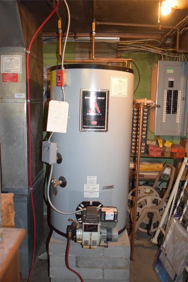 25 Alda Dr, Poughkeepsie, NY 12603 - utilities with electric panel, water heater, and heating unit