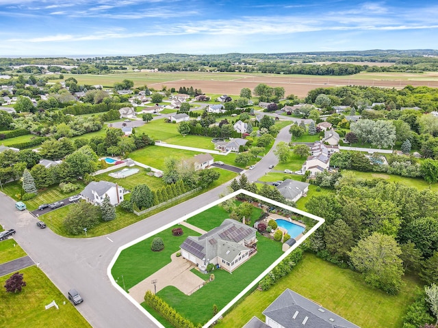 320 Williams Way S, Baiting Hollow, NY 11933 - aerial view of residential area featuring property parcel outlined