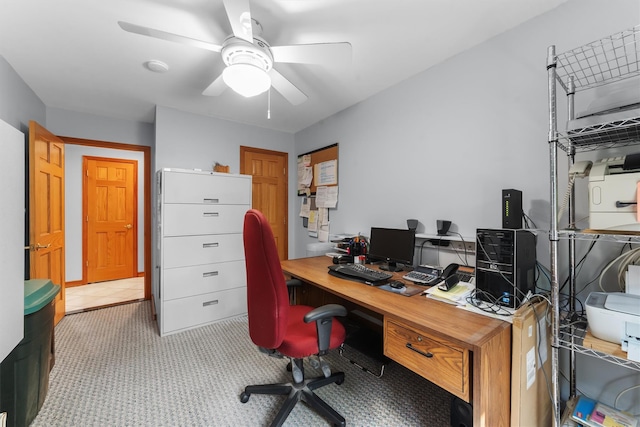336 Mile Square Rd, Yonkers, NY 10701 - carpeted office with a ceiling fan