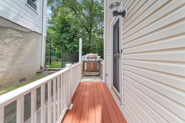 336 Mile Square Rd, Yonkers, NY 10701 - wooden terrace with grilling area