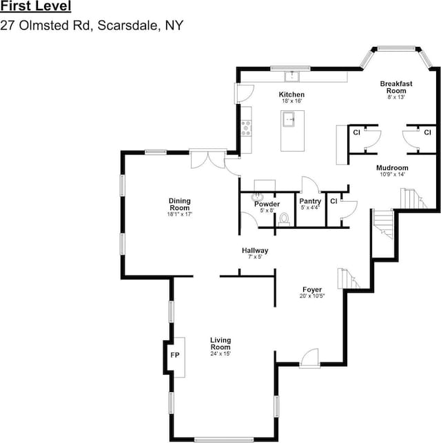 27 Olmsted Rd, Scarsdale, NY 10583 - home floor plan