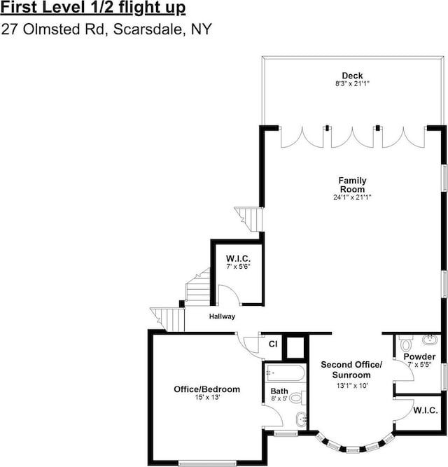 27 Olmsted Rd, Scarsdale, NY 10583 - view of property floor plan