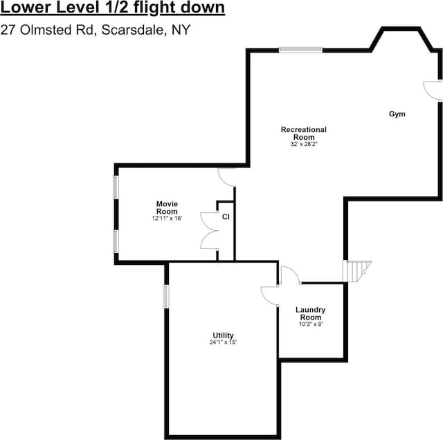 27 Olmsted Rd, Scarsdale, NY 10583 - view of room layout