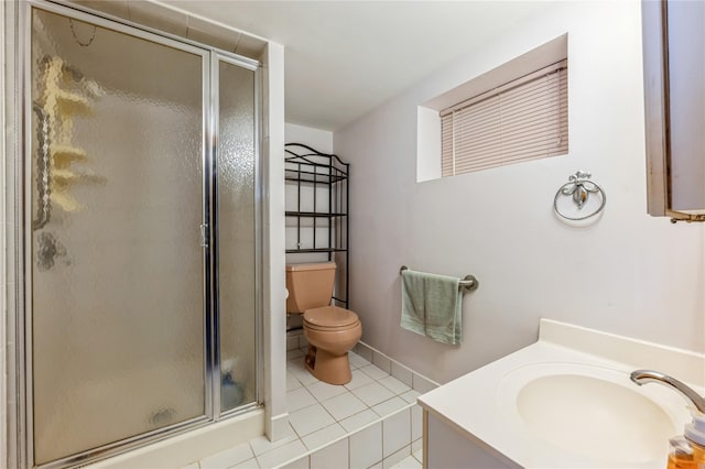 4 Roland Ct, Nanuet, NY 10954 - full bath featuring a shower stall, tile patterned flooring, and vanity