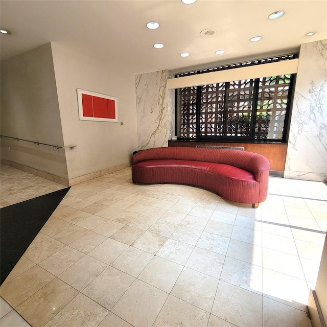 70-20 108th St Unit 4C, Forest Hills, NY 11375 - community lobby with recessed lighting