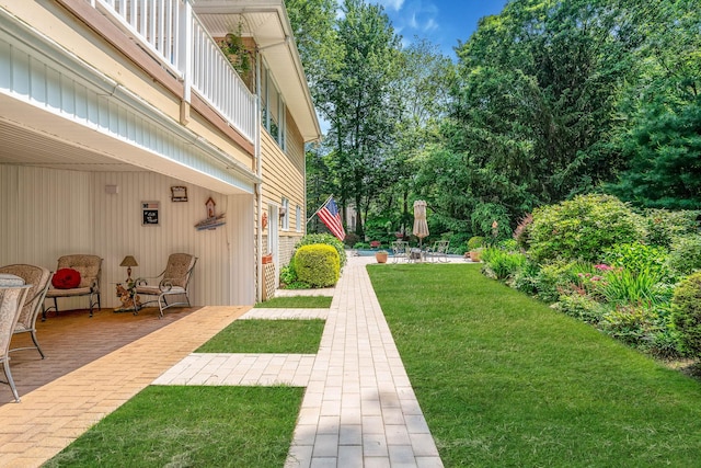 6 Ring Neck Ct, Wading River, NY 11792 - view of grassy yard featuring a patio area
