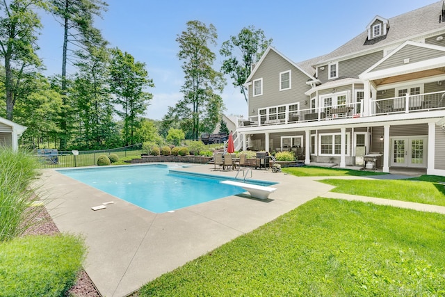 226 Windsor Rd, Fishkill, NY 12524 - back of house with french doors and a patio