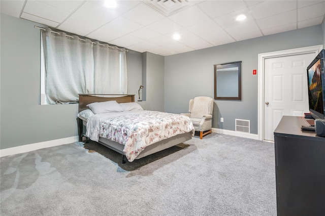 226 Windsor Rd, Fishkill, NY 12524 - carpeted bedroom featuring a paneled ceiling and recessed lighting
