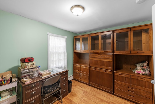 2410 Bruynswick Rd, Wallkill, NY 12589 - office space with light wood finished floors and a baseboard heating unit